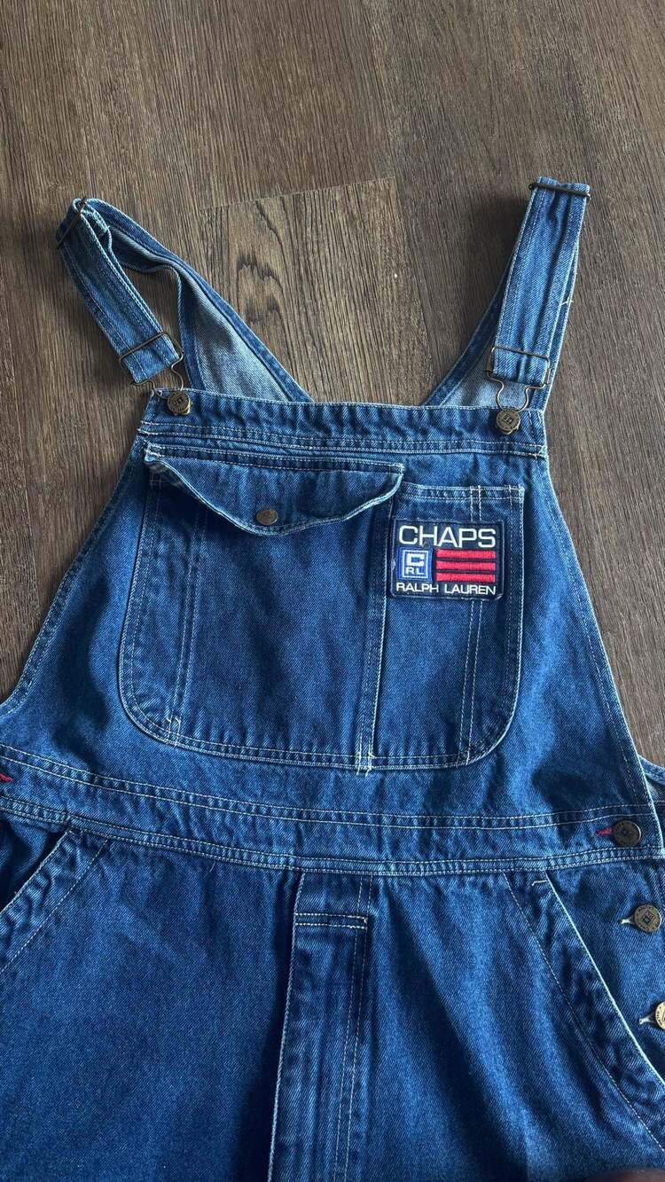 Vintage 90s Chaps Ralph Lauren Denim Bib Overalls